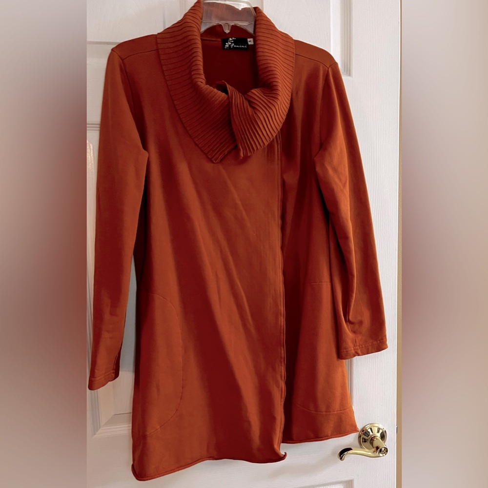 Fenini/ Women's Light Orange Cardigan Size S